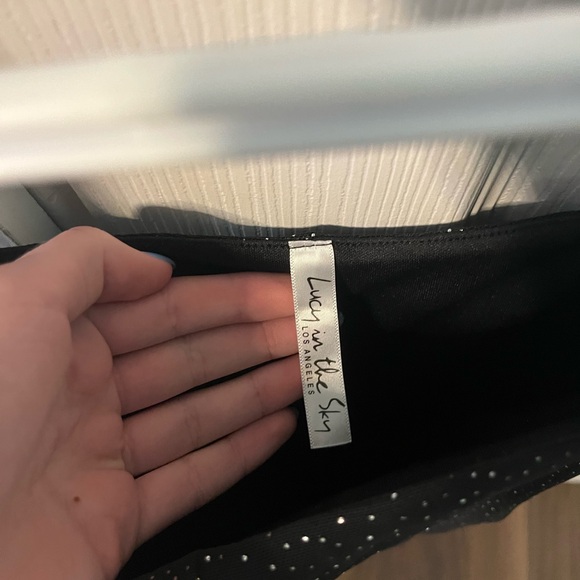 Lucy in the sky black bodycon dress size xs worn once brand new condition - Picture 3 of 3